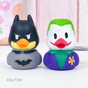 Duckalooz DC Comics Batman and Joker Rubber Duck Duckie Jeep Ducking Set NWT